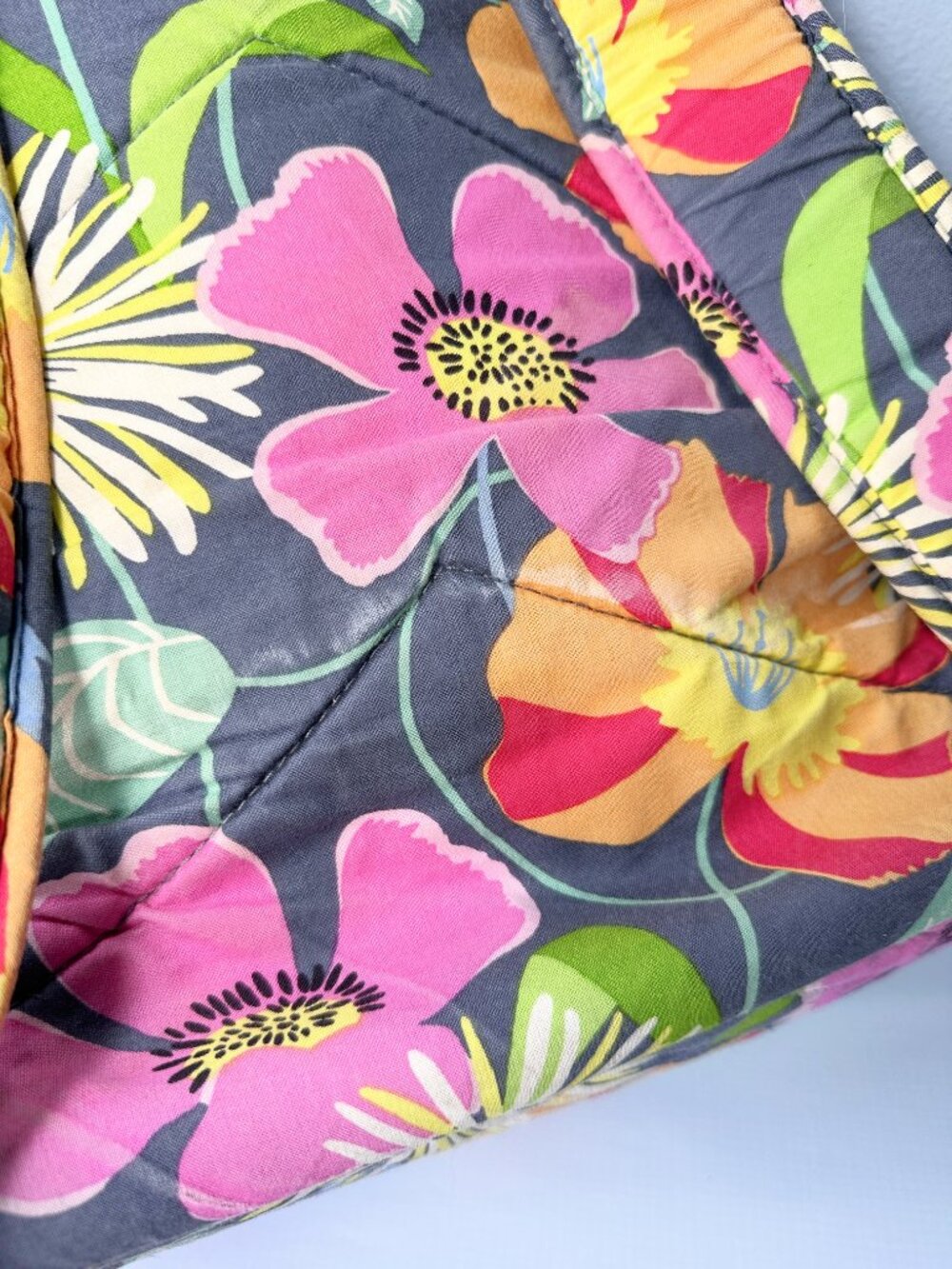 Vera Bradley Jazzy Blooms Quilted Backpack - Picture 7 of 11